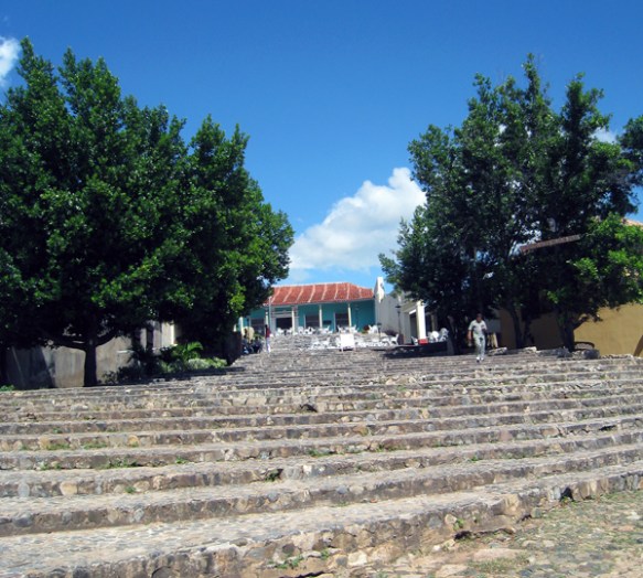 steps off the Plaza Mayor