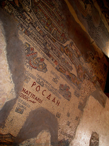 Madaba Map, St. George Basilica, Madaba, Jordan