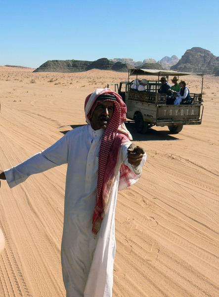 Bedouin driver in Wadi Rum, Jordan