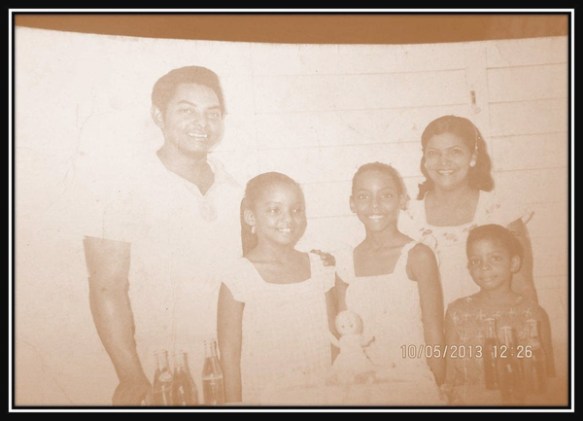 Tania and family in Cuba, early 1980s