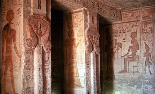 Small Temple interior, Abu Simbel, Egypt
