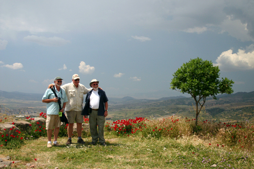 some Ya'lla travelers on the Pergamum acropolis, Turkey