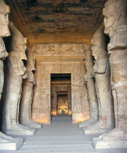 Grand Temple interior, Abu Simbel Egypt