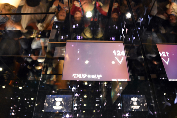 arriving on the 124th floor observation deck, Burj Khalifa, Dubai, UAE