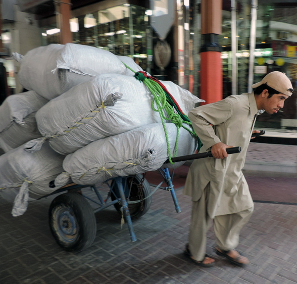 walking through the Gold Souk, Dubai, photo by Sallie Volotzky