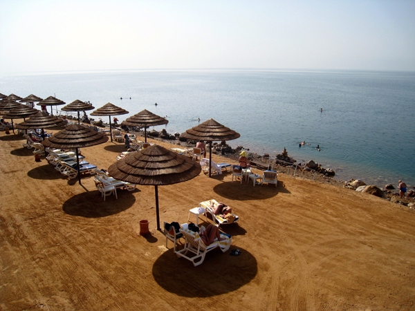 Dead Sea beach in Jordan