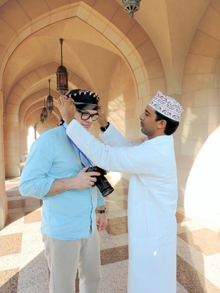 Sultan Qaboos Grand Mosque, Muscat, Oman, photo by Sallie Volotzky