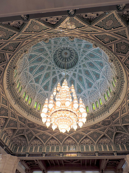 Sultan Qaboos Grand Mosque, Muscat, Oman, photo by Sallie Volotzky