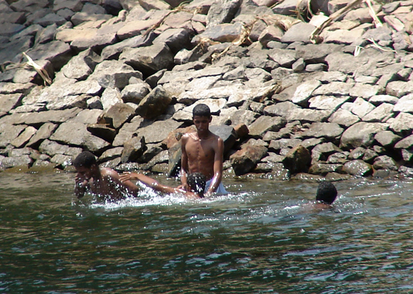 in the Nile, Egypt, photo by Jason Hedrick