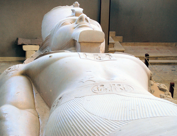 Recumbant Ramesses colossal statue, Memphis, Egypt