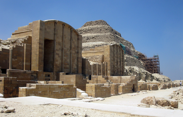 the Step Pyramid complex, Sakkara, Egypt