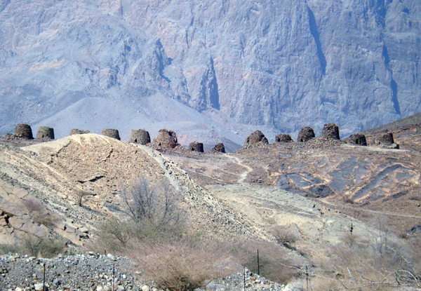 5,000-year old beehive tombs, Al Ayn, Oman, photo courtesy of Elite Tourism