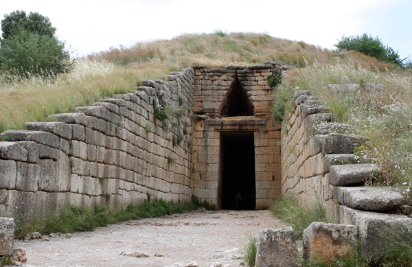 tholos or beehive tomb, Mycenae, Greece