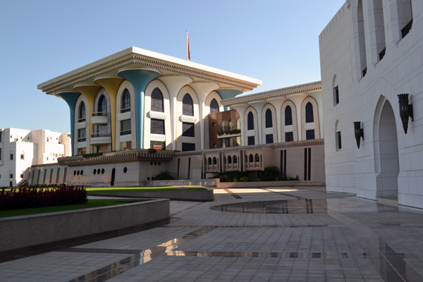 Al Alam Palace from the side/back, Old Muscat, Oman