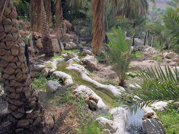 falaj irrigation in Misfat Al Abryeen, Oman, photo courtesy of Elite Tourism