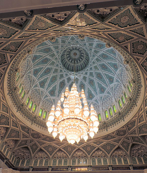 Sultan Qaboos Grand Mosque, Muscat, Oman, photo by Sallie Volotzky