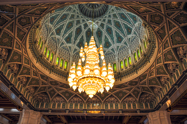 Sultan Qaboos Grand Mosque, Muscat, Oman, photo by Sue Alstedt